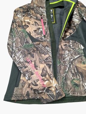 Under Armour Storm Realtree Camo Jacket Women's Small Scent Control EUC Pink